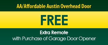 Free Remote, AA/Affordable Austin Overhead Door